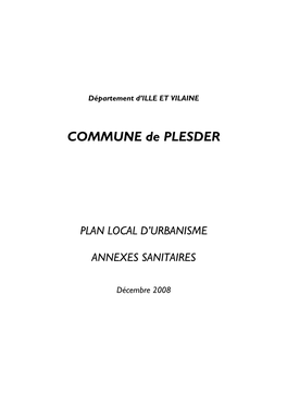 Annexes Sanitaires Plesder Déc 2008