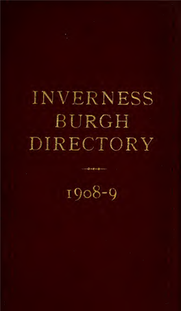 Inverness Burgh Directory