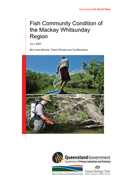 Fish Community Condition of the Mackay Whitsunday Region