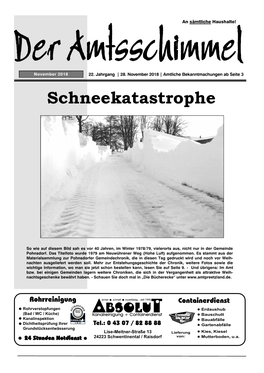 Schneekatastrophe