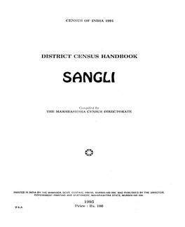District Census Handbook, Sangli, Part XII-A & B, Series-14