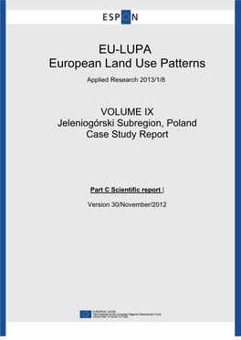 Scientific Report, Case Study Jeleniogórski Subregion