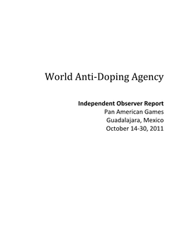 World Anti‐Doping Agency