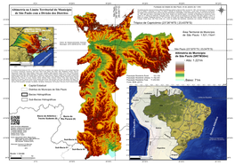 Altimetria No Limite Territorial Do Município De São Paulo Com A