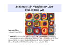 Substructures in Protoplanetary Disks Through Radio Eyes Wassily Kandinsky, 1913