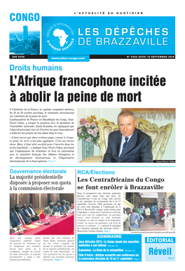 L'afrique Francophone Incitée À Abolir La Peine De Mort