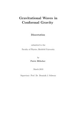 Gravitational Waves in Conformal Gravity