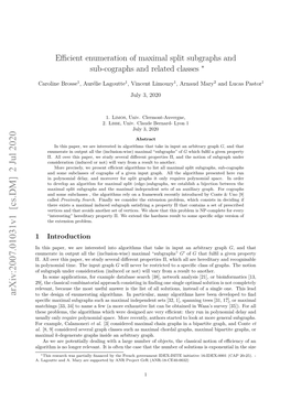 Efficient Enumeration of Maximal Split Subgraphs and Sub-Cographs And