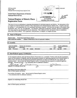 FEB | 6 2DOO National Register of Historic Places I & EDUCATION