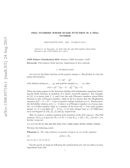 Pell Numbers Whose Euler Function Is a Pell Number 3