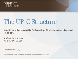 The UP-C Structure