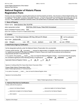 National Register of Historic Places Registration Form