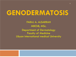 Genodermatosis.Pdf (1.629Mb)