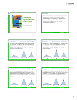 Chapter 11: the Mathematics of Symmetry