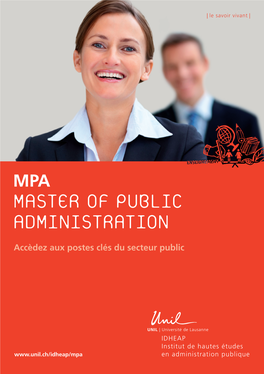 Master of Public Administration