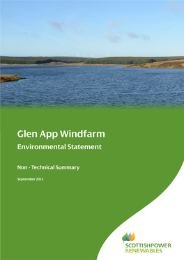 Glen App Windfarm Environmental Statement