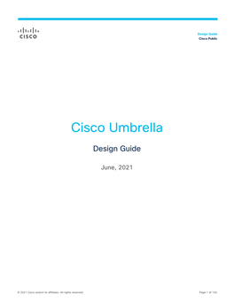 Cisco Umbrella Design Guide