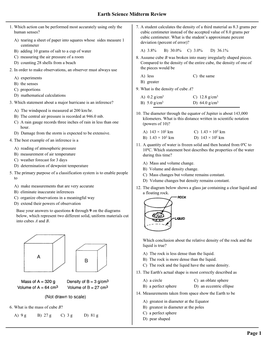 Earth Science Midterm Review Page 1