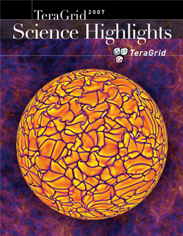 Teragrid 2007 Science Highlights Welcome