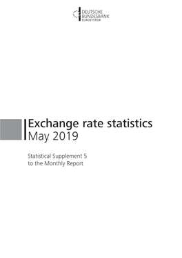 Exchange Rate Statistics – May 2019