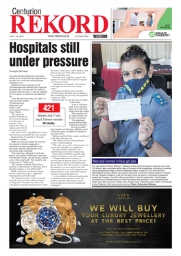 Hospitals Still Under Pressure