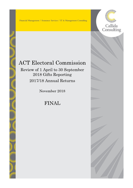 ACT Electoral Commission