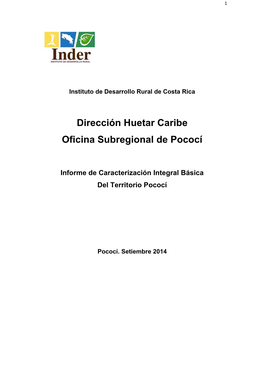 Dirección Huetar Caribe Oficina Subregional De Pococí