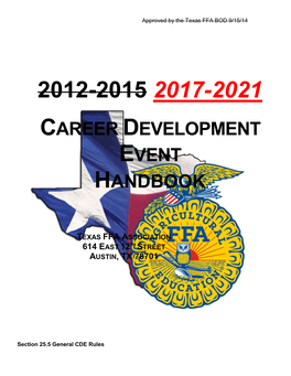 Career Development Event Handbook