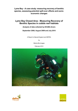 Lyme Bay Closed Area - Measuring Recovery of Benthic Species in Cobble Reef Habitats