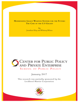 Modernizing Legacy Weapons Systems for the Future: the Case of the C-5 Galaxy