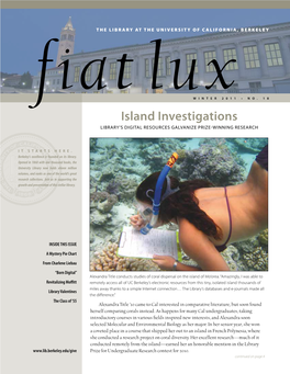 Island Investigations Library’S Digital Resources Galvanize Prize-Winning Research