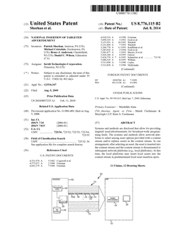 (12) United States Patent (10) Patent No.: US 8,776,115 B2