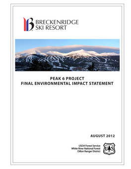 Final Environmental Impact Statement