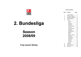 2. Bundesliga - Season 2008/09