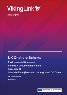 UK Onshore Scheme Environmental Statement Volume 4 Document ES-4-B.02 Appendix 06 Intertidal Zone (Proposed Underground DC Cable)