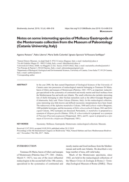 Biodiversity Journal, 2019, 10 (4): 499–516 MONOGRAPH