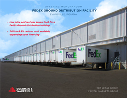 Fedex Ground Distribution Facility Evansville, Indiana