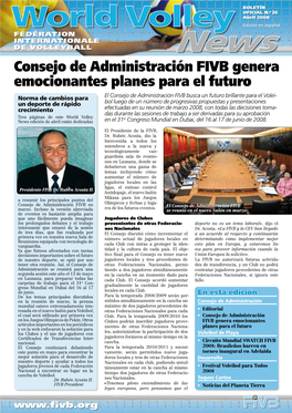 Consejo De Administración FIVB Genera Emocionantes Planes Para El Futuro