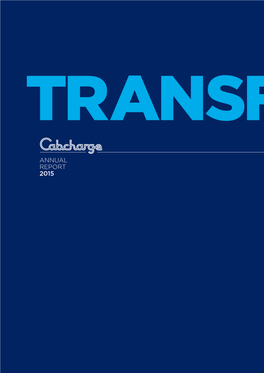 Annual Report 2015 TRANSFORMATION