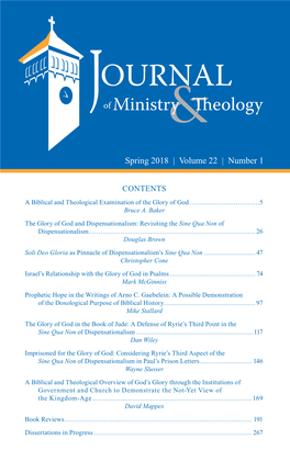 Journal of Ministry & Theology
