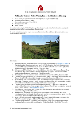 Yorkshire Wolds Way-Wintringham to East Heslerton Loop.Pdf