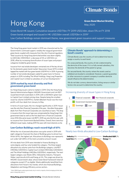 Hong Kong Green Bond Market Briefing 2019