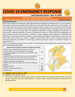 Daily Situation Report-SRSO-COVID-19