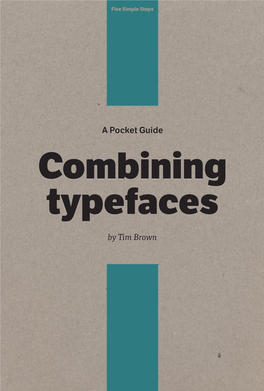 Combining Typefaces