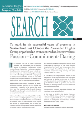 Passion –Commitment-Daring