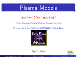 Plasma Models