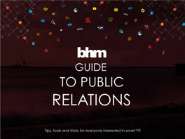 Download BHM Guide to Public Relations