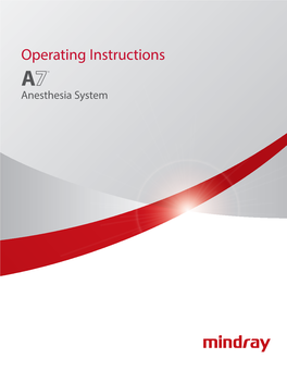 Operating Instructions