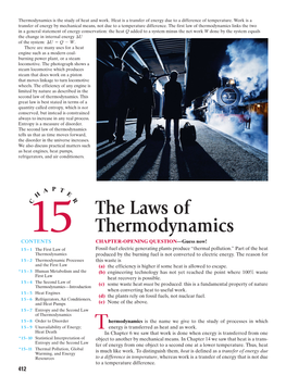 The Laws of Thermodynamics If the Gas Is Initially in a State Represented by Point a in Fig