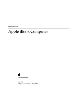 Apple Ibook Computer